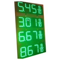 Grosir iklan luar ruangan 16 inci 8888 8.889/10 pompa bensin stasiun Led Harga papan tanda Display