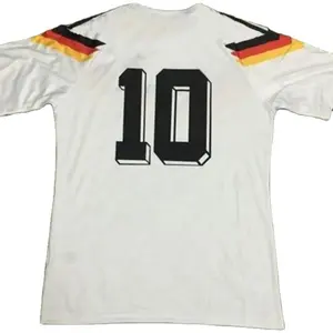 ALEMANIA 1990 rétro maillots de football vintage classique Matthaus Voller Riedle camisa uniforme Camiseta football shirt maillot de foot