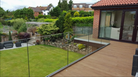 Garde-corps de sécurité professionnel en aluminium et verre pour terrasse de villa et projets de construction résidentielle de luxe