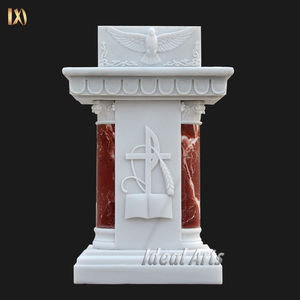 Púlpito de Iglesia de Piedra Natural Premium, Diseño de Gran Altar de Iglesia de Mármol Blanco - Product Image 4