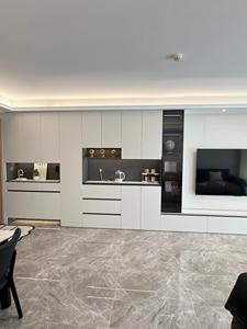 Vendita calda in stile moderno con struttura in metallo e aperto per scaffali in legno rustico <span class=keywords><strong>TV</strong></span> Stand armadio armadio - Product Image 5