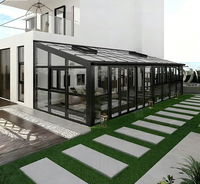 Serre extérieure préfabriquée moderne 4 saisons avec kit de fenêtres isolées en aluminium pour villa, entrepôt, patio, jardin, camping-car, véranda