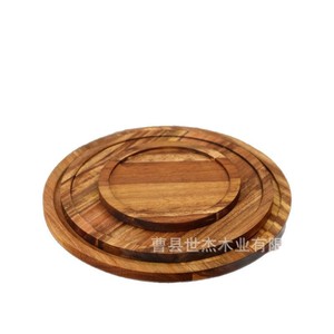 Bandeja Redonda de Madera Mu Yujia, Sin Acabado, Resistente al Contacto con Alimentos, para Uso Doméstico - Product Image 1