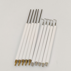 Électrode d'allumage en alumine Riello <span class=keywords><strong>Sonde</strong></span> d'<span class=keywords><strong>ionisation</strong></span> avec fils pour allumeur de flamme de brûleur - Product Image 3