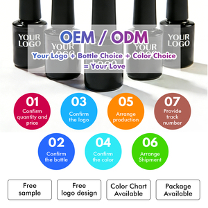 FZANEST manteau de neige propre logo produits ongles salon station unas fournir fournisseur d'or vernis à ongles gel en vrac top lit ongles - Product Image 4