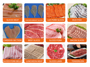 <span class=keywords><strong>Machine</strong></span> de découpe professionnelle électrique rapide et uniforme pour morceaux de poulet, de porc, de poisson et de viande en conserve fraîche - Product Image 6