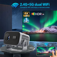 Projecteur TV LCD Home Cinéma A10 Mini projecteur vidéo portable A10 smart android 11