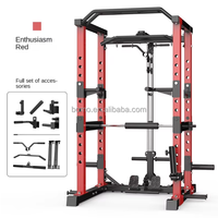 Zoshine - Soporte de Sentadillas Multifuncional de Alta Calidad con Cable Cruzado para Ejercicios de Pecho y Accesorios de Entrenamiento Físico