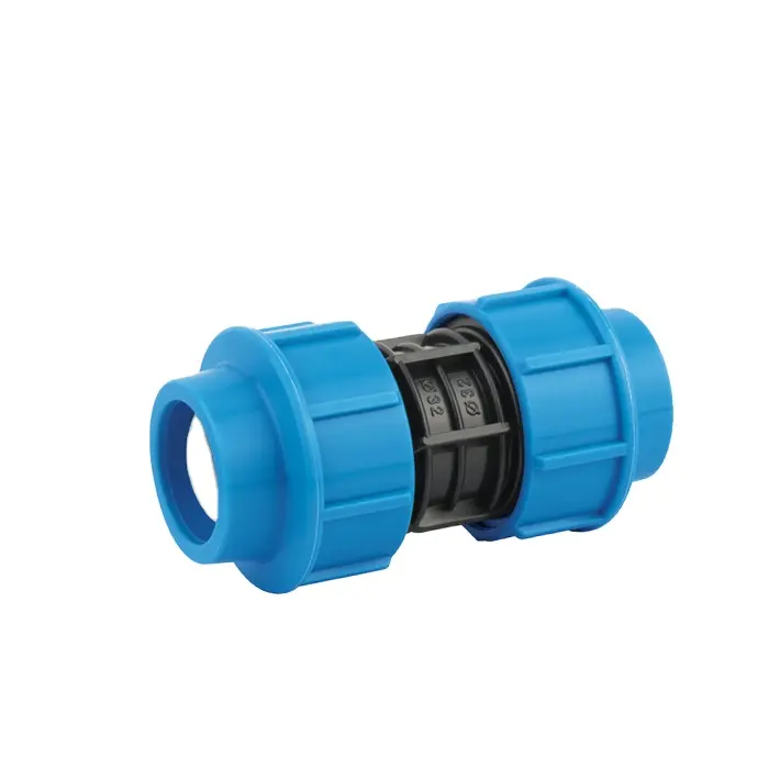 IRRIPLAST PN16 ISO17885 110mm HDPE pipe PP compression fittings PE push fit fittings Irrigation water supply coupling