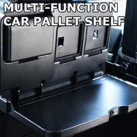 Organisateur de voiture pliable multifonctionnel de style minimaliste en PP fourni par le fabricant avec porte-gobelet et plateau repas monté sur la banquette arrière
