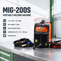 Machine à souder à l'arc Sanyu MIG-200S 3-en-1 MIG TIG MMA, soudeuse portable 110V/220V 200A