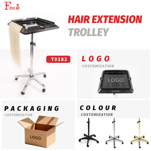 รถเข็นช่างตัดผมทันสมัยจากซัพพลายเออร์จีน T0182 รถเข็นต่อผมมืออาชีพสำหรับเฟอร์นิเจอร์ร้านเสริมสวย - Product Image 2