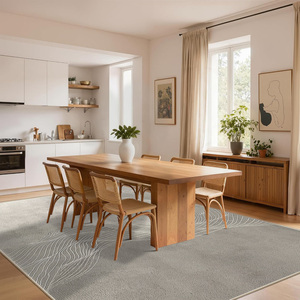 <span class=keywords><strong>Tapis</strong></span> moderne abstrait tressé à poils ras en polyester, lavable en machine, avec support antidérapant en TPR, <span class=keywords><strong>grand</strong></span> <span class=keywords><strong>tapis</strong></span> de salon, OEM - Product Image 3
