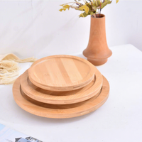 Assiette rotative à 360 degrés en bambou et en bois, assiette spéciale pour le thé de l'après-midi, exquise.