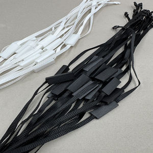 Cuerda de nailon con hebilla manual para cerrar etiquetas colgantes de plástico selladas, cuerda para anillas de etiquetas, cuerda para etiquetas colgantes con cierre de cinta de satén para ropa - Product Image 5