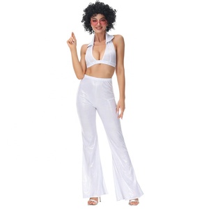 Disfraz de Halloween 2026 para Adultos, Conjunto de Mujer Estilo Vintage Años 70 y 80, para Fiesta, Actuación en Discoteca, Baile, Rock, Hippies, Cosplay - Product Image 5