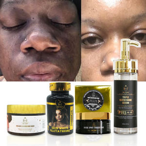 Triple Glutat Set perawatan kulit, asam Kojic pemutih kulit Anti Melanin 24K daun emas + Set Glutathione - Product Image 4