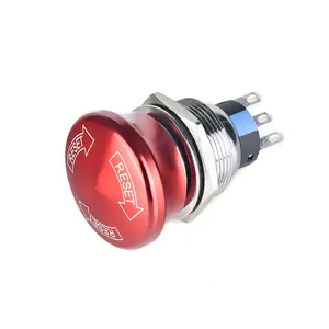 22mm 6V/12V/24V/110V/220V Large supply reasonably priced small durable urgent push button switch ring