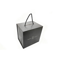 Caja de Regalo de Moda Personalizada, Estampado en Plata, Plegable, de Lujo, para Negocios, Laminación Mate, Múltiples Tamaños, con Asa Retorcida