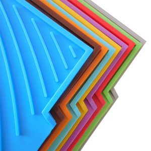 Passe au lave-vaisselle à usages multiples étanche antidérapant <span class=keywords><strong>2</strong></span> tailles grand tapis d'égouttage tapis de séchage de vaisselle en Silicone pour comptoir de cuisine - Product Image 5