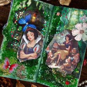 10 hojas/paquete Papel Decorativo Serie Cuentos de Hadas Fengdu, Estilo Retro para DIY y Decoración de Diarios - Product Image 4