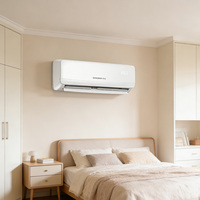 Solution d'air à onduleur moderne, flux d'air de refroidissement puissant, climatiseur à double fonction, unité de climatisation domestique, système de climatisation divisé, climatiseur divisé pour la maison
