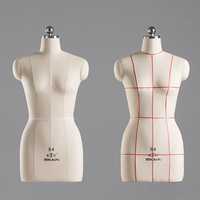 Mannequin femme demi-corps réglable de Guangzhou mannequin souple modèle de couture pour tailleurs et couturières matériau en mousse