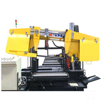 Scie à ruban CNC de haute précision pour la découpe de structures en acier, conception à double colonne, idéale pour les poutres en H et les aciers profilés