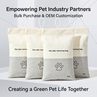 Sac purificateur d'air réutilisable au charbon actif, éliminateur et absorbeur naturel d'odeurs d'animaux pour la maison, la voiture et les zones résidentielles pour animaux, logo personnalisé OEM