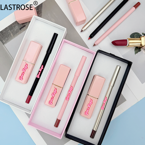 Wholesale Vegan Matte Creamy Lipstick &amp; <strong>Lip</strong> Liner Kit Long-lasting Waterproof Lipstick Set Makeup <strong>Lip</strong> <strong>Combo</strong> with Labeling - Product Image 1