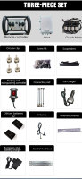 Embrayage hydraulique proportionnel télécommandé, noir, 4 leviers, bon prix, étanche IP68, sans fil, pour grue, camion, sur mesure