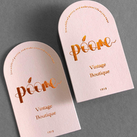 Cartes de visite personnalisées en typographie, en carton épais, cartes de remerciement pour la promotion de votre marque