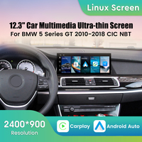 Radio para Auto con Sistema Linux de 12.3 Pulgadas para BMW Serie 5 GT 2010-2018, Sistema NBT CIC, Reproductor Multimedia, Navegación GPS, Carplay Inalámbrico