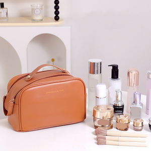 <b>Large</b> Capacity Soft PU Custom OEM Brand Anhui Origin <b>Makeup</b> Organizer <b>Bag</b> Candy Pattern Fashionable Zipper Closure for Everyday - Product Image 5