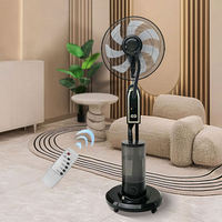 Ventilateur brumisateur électrique intelligent 16 pouces à télécommande, rafraîchisseur d'eau, ventilateur de refroidissement à vitesse réglable, ventilateur brumisateur pas cher
