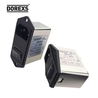DOREXS Filtre EMI passe-bas certifié IEC 1A 3A 6A 10A | Filtre de ligne électrique anti-bruit de haute qualité