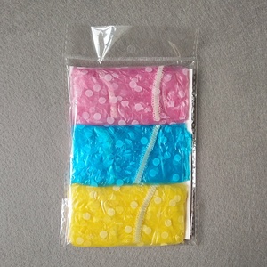 Capes de douche en plastique, couvertures de cheveux de bain avec motif imprimé - Product Image 4