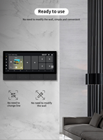 Dernier écran tactile intelligent en aluminium IPS de 6 pouces d'Angelo pour la maison intelligente Zigbee, panneau de commande central, interrupteurs muraux