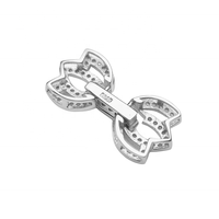 Gros fleur vintage grand bracelet personnalisé bijoux fermoir bricolage accessoires zircon 925 argent connecteur perle collier fermoirs