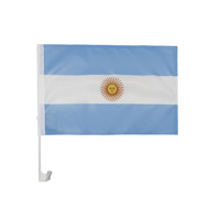 Drapeau de voiture personnalisé de haute qualité pour les 48 équipes de la Coupe du Monde de football 2026, 30x45cm, vente en gros