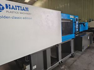 Haitian 120T Horizontal Hydraulic Injection Molding Machine Used PLC & Motor Core Components Cost-effective 1 Year Warranty - Product Image 2