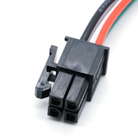 Asli Molex 5557 4.2Mm 2*2 4 Pin Konektor untuk 4.8Mm Terminal Wire Harness UL1007 22AWG 300mm Kabel