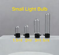 Flacons cylindriques en verre à ouverture facile avec bouchon à vis estampé à chaud pour échantillons liquides, tubes de laboratoire de 1,5 ml à 5 ml pour la collecte et les tests