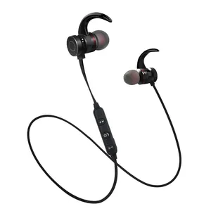 Fones de ouvido sem fio s6 bt, headset esportivo com microfone, metal, magnético, mãos livres, para celular iphone