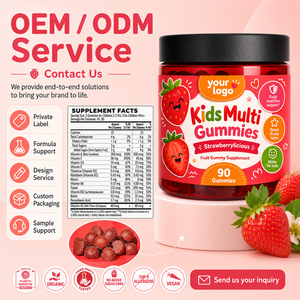 Gomitas Multivitamínicas Veganas Orgánicas con Sabor a Frutas, Inspiradas en Frutas, Saludables para Niños, ODM Daily Nutrition Support - Product Image 1