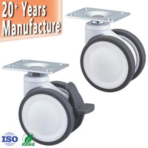 Hersteller Großhandel 3 "4" 5 "Medical 250kg Verriegelung Professional Lightweight M12 Swivel Central Tpr Bolt <span class=keywords><strong>Caster</strong></span> Wheel - Product Image 3