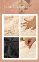 Lit en fausse fourrure, confortable, lavable, doux, pour chien et chat, pour grand chien, chaud, rond, personnalisé, calmant, en peluche, pour chien