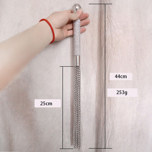 Metalen Kwastje Korte Zweep Bdsm <span class=keywords><strong>Queen</strong></span> Party Game Prop Slave Straf Tool Spanking Zweep Fetisj Seksspeeltje Voor Unisex - Product Image 6