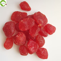 Fraises séchées entières, conservées au sirop, goût sucré, collation saine en vrac, sac de 2 kg