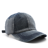 Street-Style Dad Hat Verstellbare Baseballkappe mit Schnalle Unisex Schlichte Distressed Gorras Sporthüte